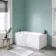 P Shaped 1500 Bath with Front Panel - Left Handed