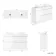 Trent Gloss White Double Vanity Drawer with Marble Top & Oval Counter Top Basin 1200mm