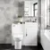 Avon Gloss White Combination Vanity Basin and Aruba Toilet 950mm