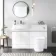Foster Gloss White Combination Vanity Basin and Boston Toilet 1200mm - Left Handed