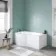 P Shaped 1500 Shower Bath - Left Handed
