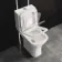 Atlanta Comfort Close Coupled Toilet With Soft Close Slim Seat