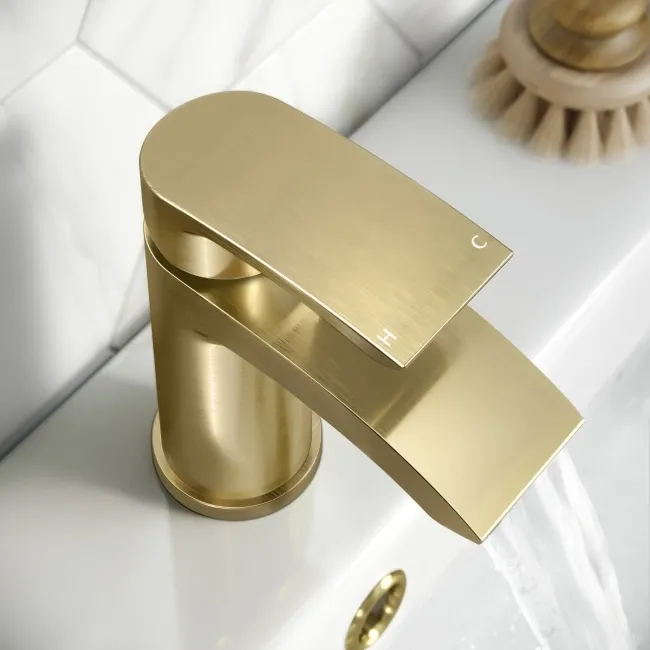 Severn Brushed Brass Basin Mixer Tap