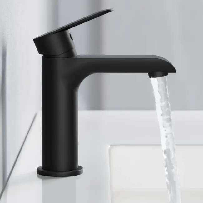 Tay Matt Black Basin Mixer Tap