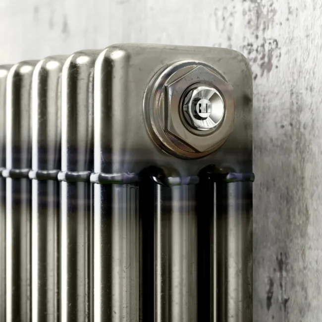 Athens Raw Metal Triple Column Horizontal Traditional Radiator 600x1190mm