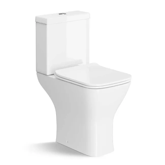 Atlanta Comfort Close Coupled Toilet With Soft Close Slim Seat