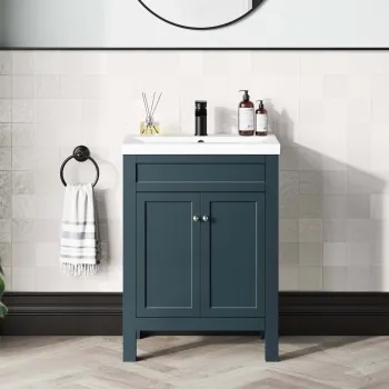 Bermuda Inky Blue Basin Vanity 600mm