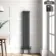 Athens Anthracite Triple Column Vertical Traditional Radiator 1500x290mm