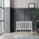 Athens White Triple Column Horizontal Traditional Radiator 600x1190mm