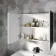 Gloss White Mirror Cabinet 800mm