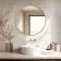 Essence Brushed Gold Round Bathroom Mirror 800mm