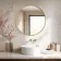 Essence Brushed Bronze Round Bathroom Mirror 800mm