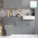 Harper Stone Grey Combination Vanity Basin 1500mm (Excludes Pan + Cistern)