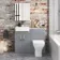 Harper Stone Grey Combination Vanity Basin with Marble Top & Atlanta Toilet 1000mm