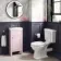 Bermuda Cashmere Pink Cloakroom Basin Vanity 400mm