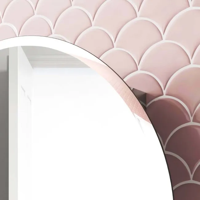 Harper Round Stainless Steel Mirror Cabinet 500mm