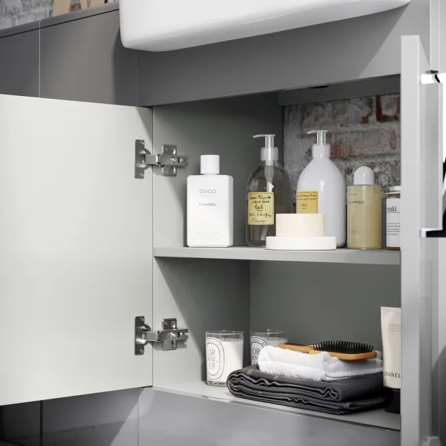 Harper Stone Grey Combination Vanity Basin 1500mm (Excludes Pan + Cistern)