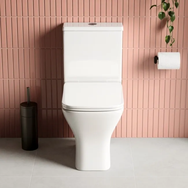 Boise Rimless Close Coupled Toilet With Premium Soft Close Slim Seat