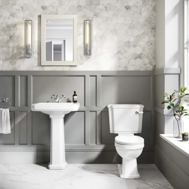 Hudson Traditional Pedestal Basin Single Tap Hole 570mm