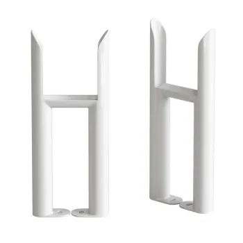 White Traditional 3 Column Radiator Feet