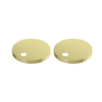Brushed Brass Toilet Seat Round Hinge Cover Caps 60mm