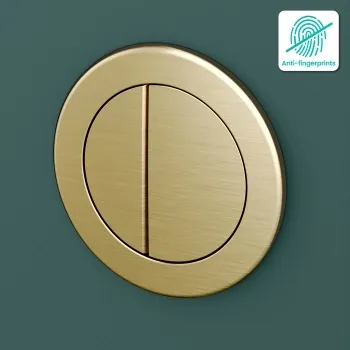 Arizona Brushed Brass Pneumatic Concealed Cistern Push Button