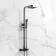 Galway Premium Matt Black Square Thermostatic Shower Set