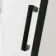 Hamburg Matt Black Easy Clean 8mm Sliding Shower Door 1400mm - Easy Fix Feature