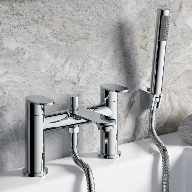 Anker Chrome Basin & Shower Bath Mixer Tap Set