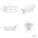 Highbury 1550mm Roll Top Slipper Bath - White Claw Feet