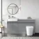 Foster Stone Grey Combination Vanity Basin with Marble Top & Tucson Toilet 1500mm