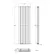Faro White Double Flat Panel Vertical Radiator 1600x490mm