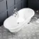 Grosvenor 1700mm Roll Top Bath - Chrome Ball Feet