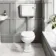 Hudson Traditional Close Coupled Toilet With Low-level Cistern & Pedestal Basin Set - Double Tap Hole