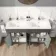 Bermuda Graphite Grey Double Basin Vanity 1200mm