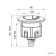 Detroit Chrome Round Push Button for Cable Operated Concealed Cistern - Dia.60mm