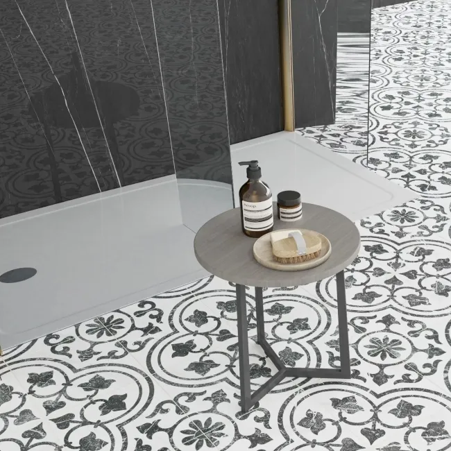 Trepanel Aqua Luxe® Black Marble Effect Embossed Satin SPC XXL Wall Panel