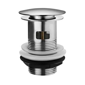 Chrome Dome Top Pop Up Basin Waste - Slotted