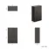 Crete Fluted Charcoal Elm Slimline Back To Wall Toilet Unit 500mm