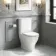 Kansas Traditional Rimless Close Coupled Toilet With Premium Soft Close Seat