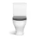 Kansas Traditional Rimless Close Coupled Toilet With Dove Grey Wooden Seat