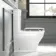 Kansas Traditional Rimless Close Coupled Toilet With Cotton White Wooden Seat