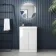 Corsica Gloss White Slimline Basin Vanity 600mm