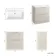 Crete Fluted Linen White Basin Vanity Drawer 800mm