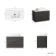 Crete Fluted Charcoal Elm Wall Hung Drawer Vanity with Marble Top & Reno Basin 800mm