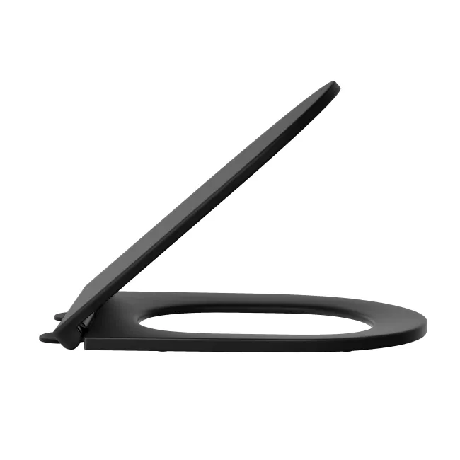 Loma Matt Black Quick Release Premium Soft Close Slim Seat