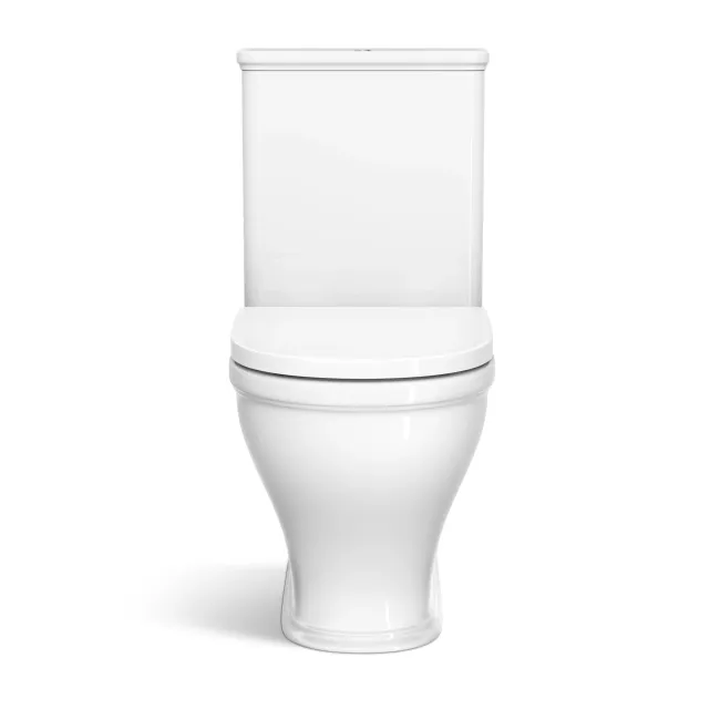 Kansas Traditional Rimless Close Coupled Toilet With Premium Soft Close Seat