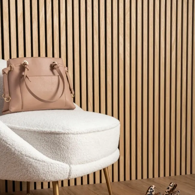 Trepanel® Oak Acoustic Half Wood Wall Panels