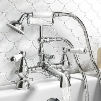 Beauly Traditional Chrome Bath Shower Mixer Tap