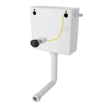 Concealed Cistern With Matt Black Push Button